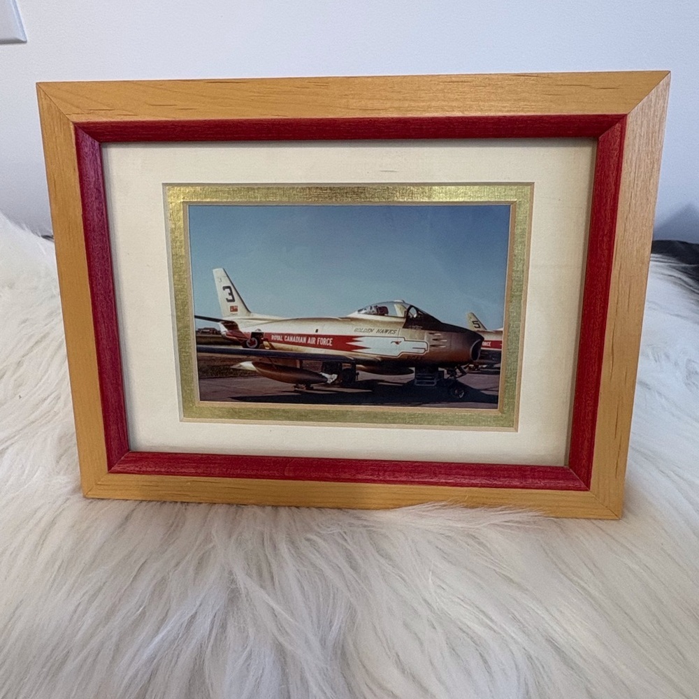 Framed Canadian Air Force Jet Photo